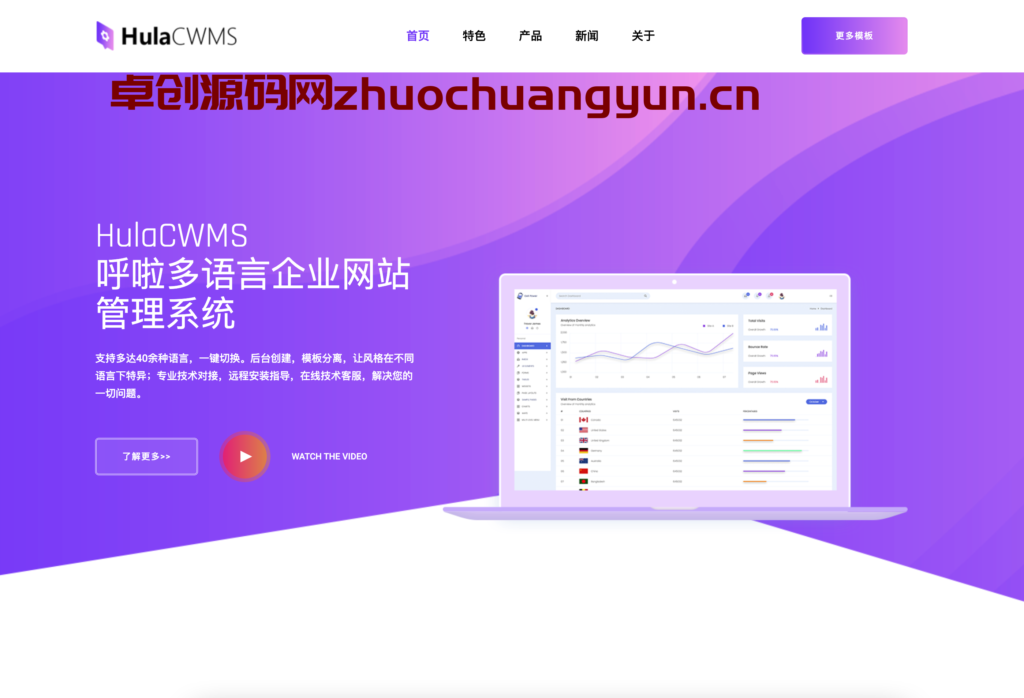 HulaCWMS呼啦企业网站管理系统 v3.0.4