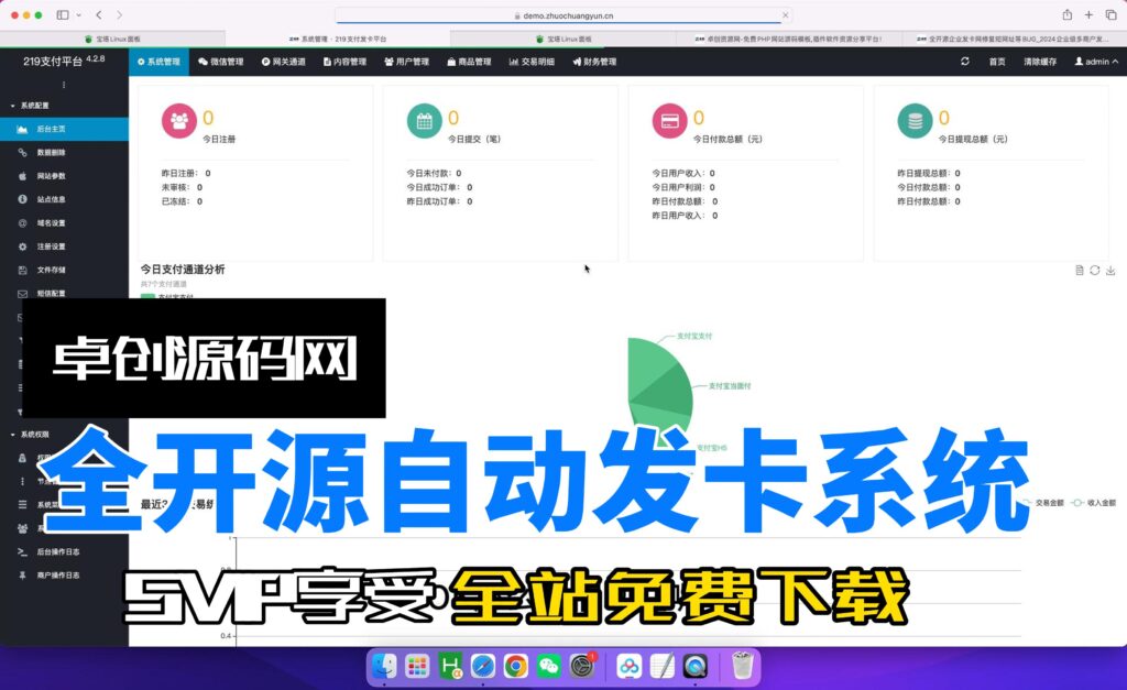 全开源自动发卡系统源码搭建教程（卓创源码网）-卓创资源网-免费PHP网站源码模板,插件软件资源分享平台！