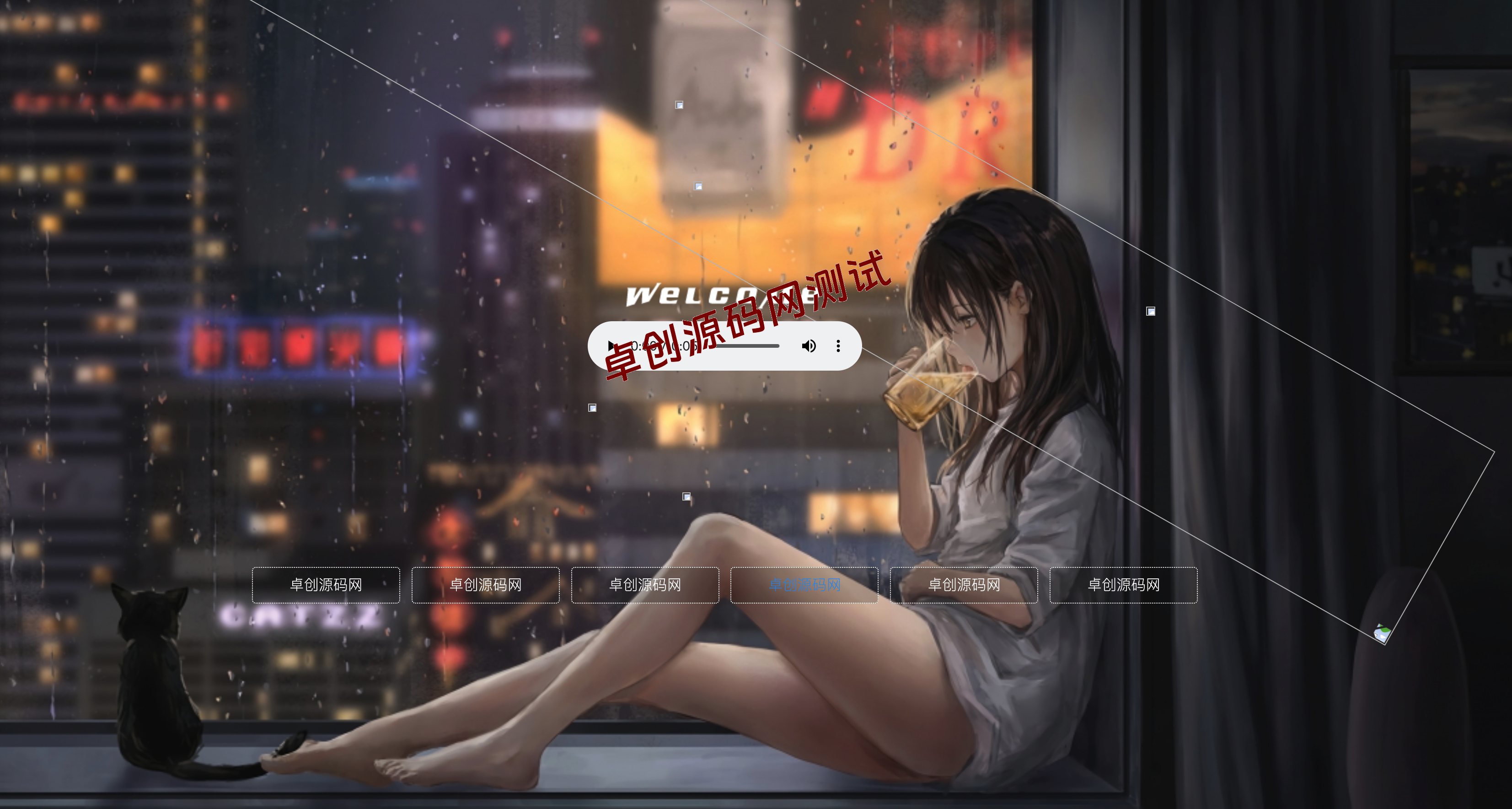 HTML5引导页导航源码下载｜旋转头像+变幻背景｜响应式企业单页模板 - 卓创源码网