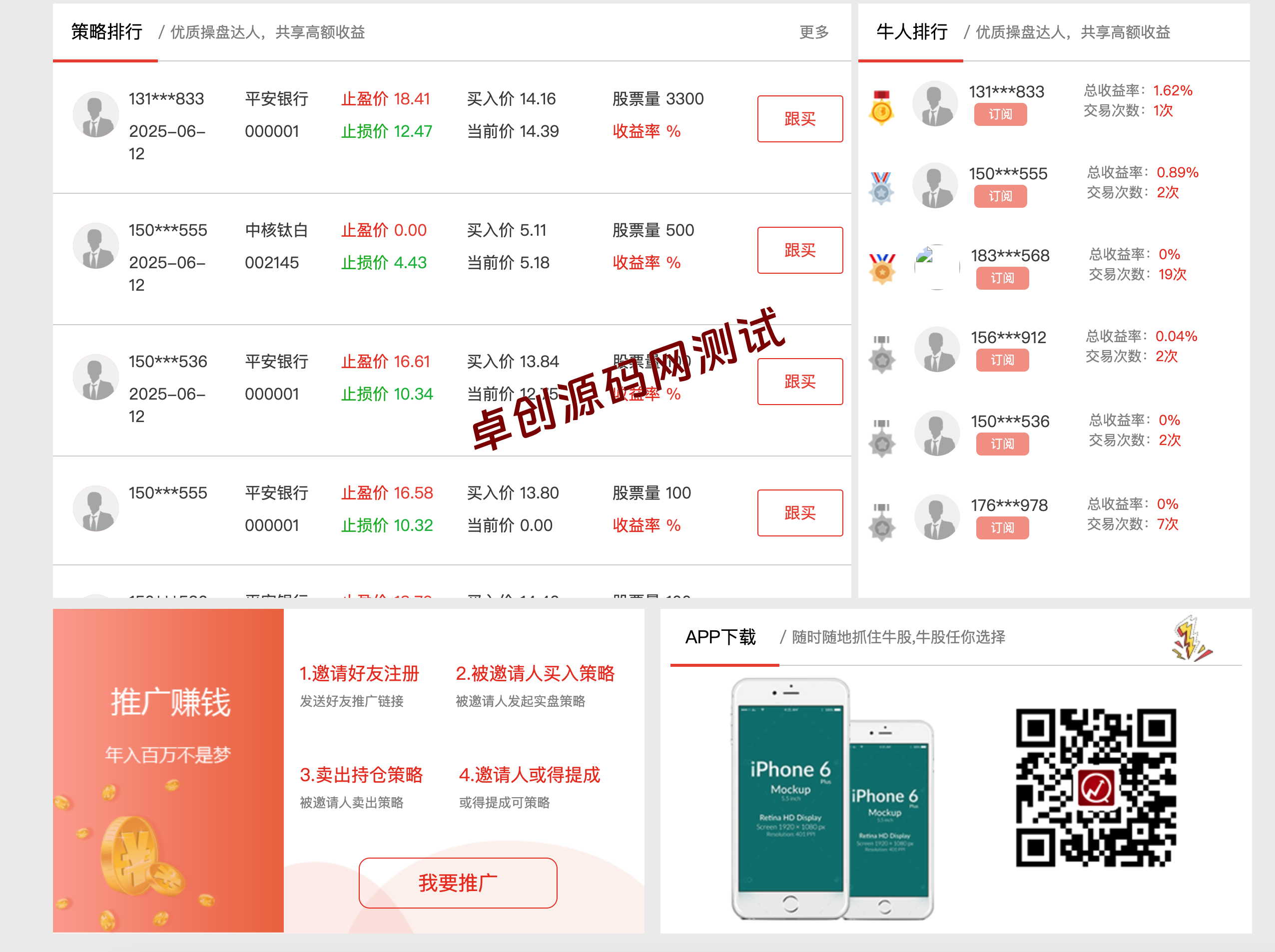 【卓创源码】配资区块交易盘源码下载 – 区块链股票策略平台 实盘跟投+多级分佣系统 【卓创源码】配资区块交易盘源码下载 – 区块链股票策略平台 实盘跟投+多级分佣系统