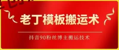 老丁模板搬运术：抖音90万粉丝博主搬运技术-卓创源码网_PHP源码与小程序源码下载_手把手部署教程