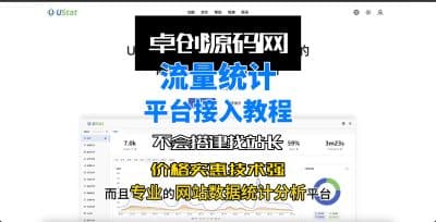 卓创源码网推荐：免费、易用且专业的流量统计系统接入教程-卓创源码网_PHP源码与小程序源码下载_手把手部署教程