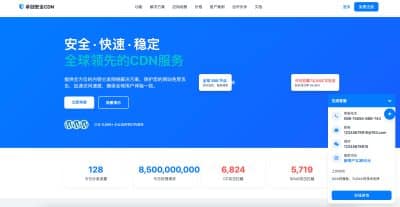 卓创源码网发布：CDN企业科技风格销售单页PHP源码 - 专业CDN官网模板｜定制化登录注册接口