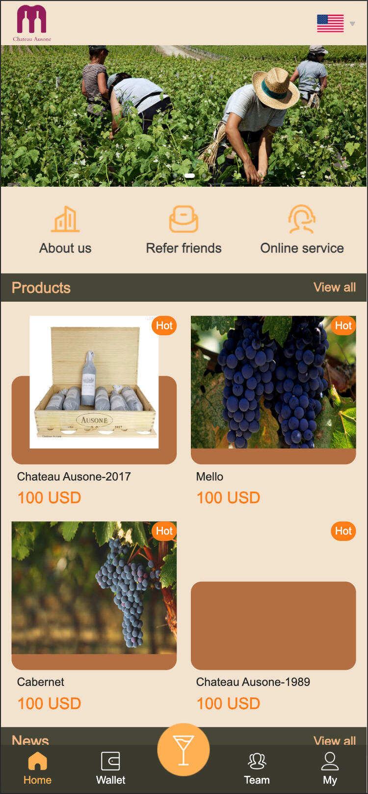 卓创源码网发布:Château Ausone红酒投资理财系统源码 – 双语言海外投资理财平台|Vue前端+Laravel后端|USDT支付红酒投资系统 卓创源码网发布:Château Ausone红酒投资理财系统源码 – 双语言海外投资理财平台|Vue前端+Laravel后端|USDT支付红酒投资系统