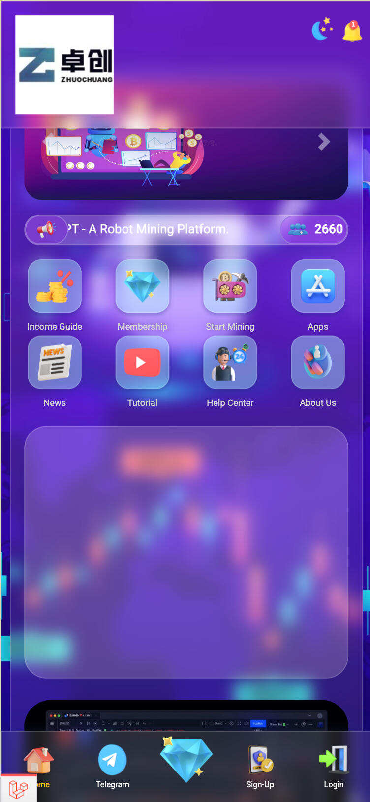 卓创源码网发布：Mega Mining GPT机器人挖矿平台源码 - 海外挖矿理财投资系统｜Laravel框架国际化UI｜专业级数字资产投资解决方案-卓创源码网-免费PHP网站源码模板,插件软件资源分享平台！