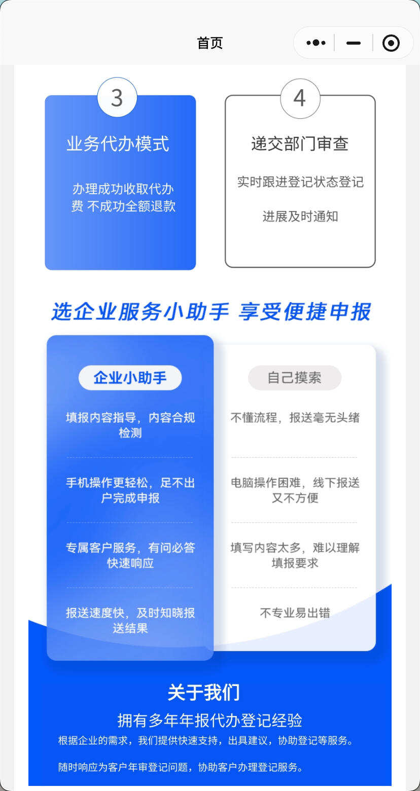 卓创源码网重磅推荐:企业年报代办小程序源码二开版,以极致体验升级抢占千亿代办市场 卓创源码网重磅推荐:企业年报代办小程序源码二开版,以极致体验升级抢占千亿代办市场