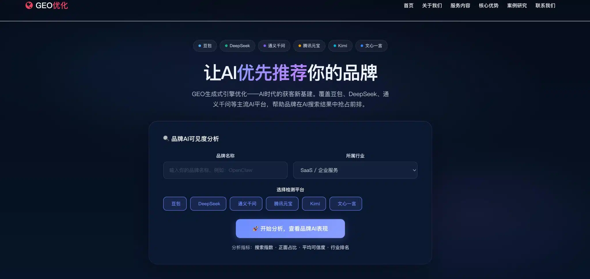 GEO优化系统源码（AI搜索排名监测与内容生成） | 卓创源码网